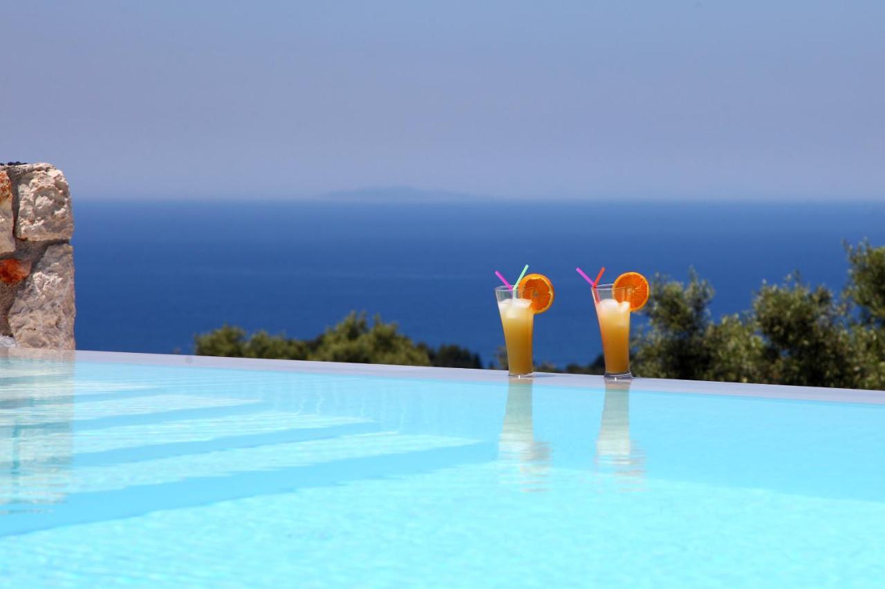 Tsakmakis Villas Luxury- Panoramic Sea View - Lefkada ซูกาเลดส์ ภายนอก รูปภาพ
