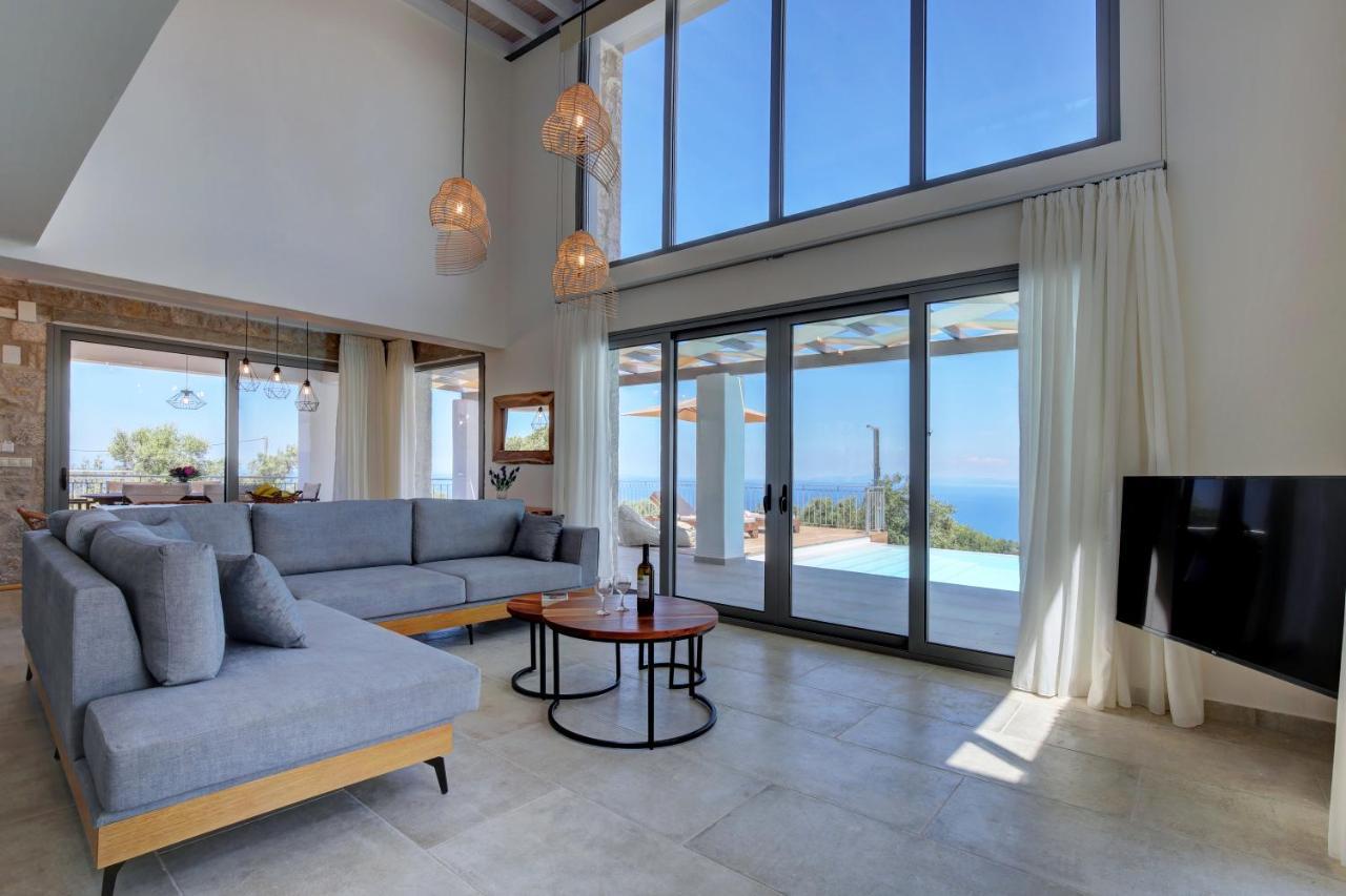 Tsakmakis Villas Luxury- Panoramic Sea View - Lefkada ซูกาเลดส์ ภายนอก รูปภาพ