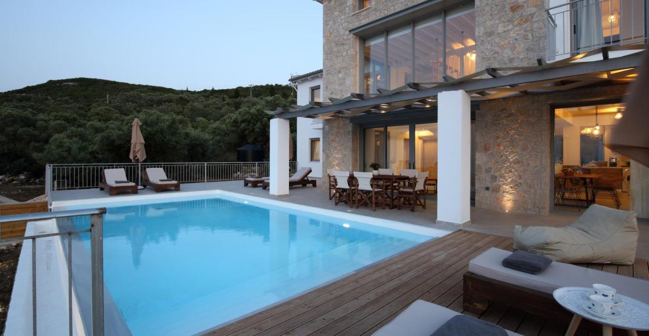 Tsakmakis Villas Luxury- Panoramic Sea View - Lefkada ซูกาเลดส์ ภายนอก รูปภาพ