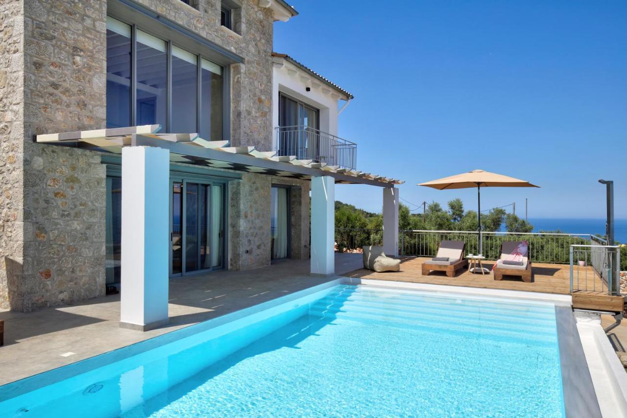 Tsakmakis Villas Luxury- Panoramic Sea View - Lefkada ซูกาเลดส์ ภายนอก รูปภาพ