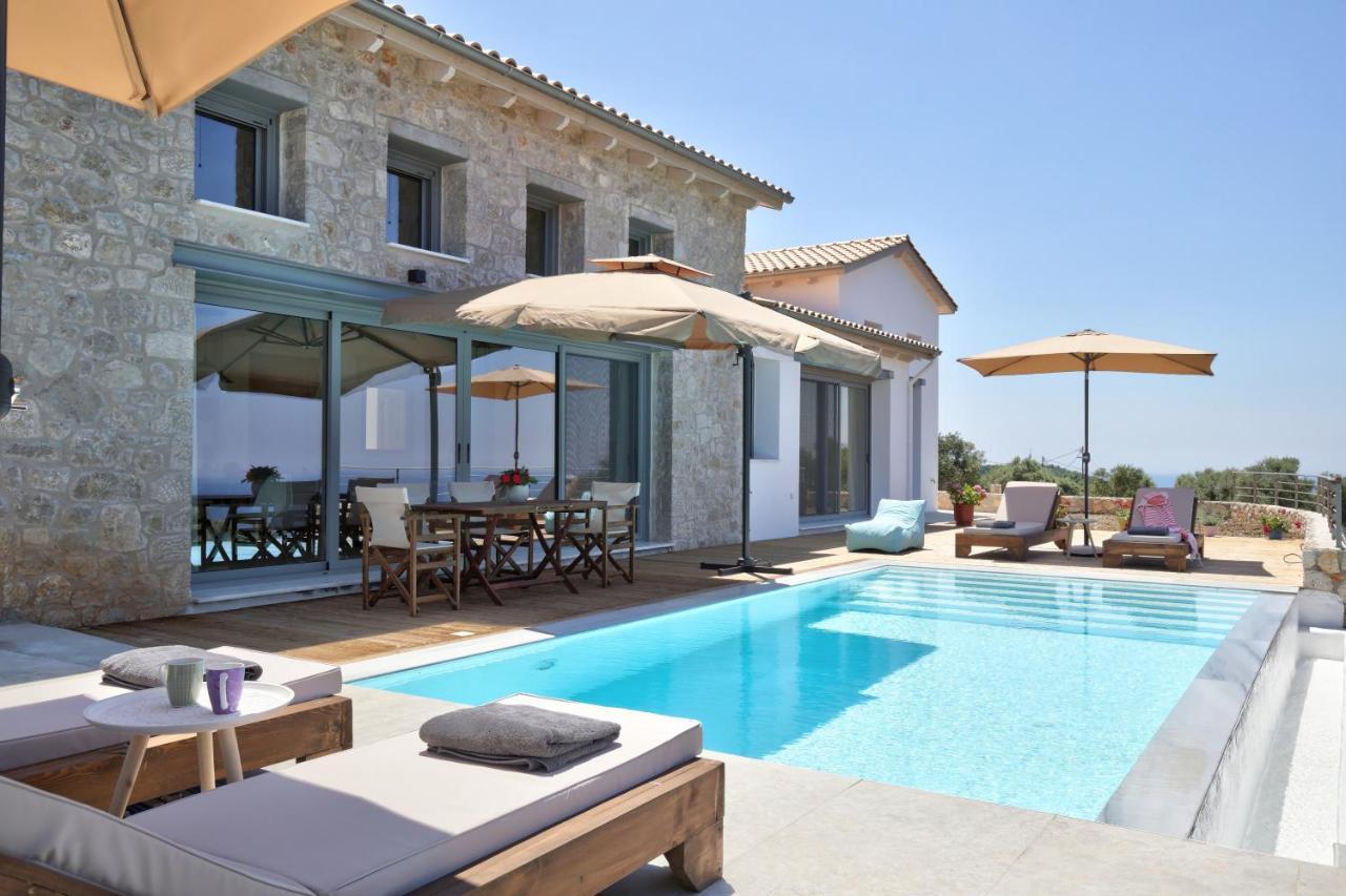Tsakmakis Villas Luxury- Panoramic Sea View - Lefkada ซูกาเลดส์ ภายนอก รูปภาพ