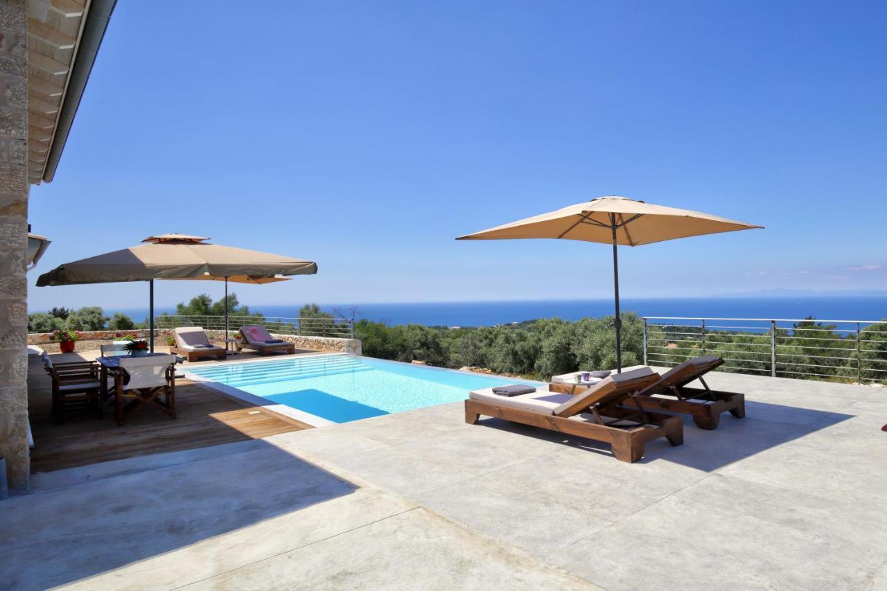 Tsakmakis Villas Luxury- Panoramic Sea View - Lefkada ซูกาเลดส์ ภายนอก รูปภาพ