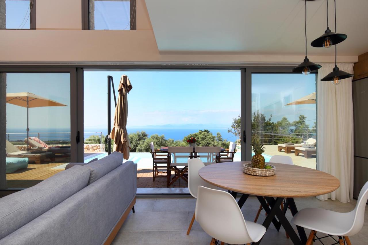 Tsakmakis Villas Luxury- Panoramic Sea View - Lefkada ซูกาเลดส์ ภายนอก รูปภาพ