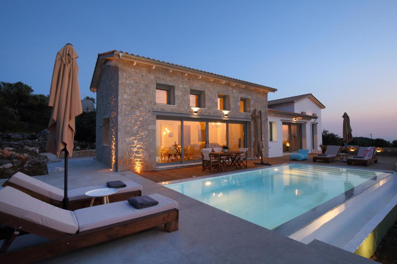 Tsakmakis Villas Luxury- Panoramic Sea View - Lefkada ซูกาเลดส์ ภายนอก รูปภาพ