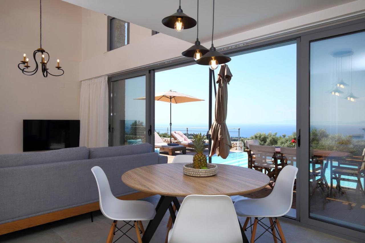 Tsakmakis Villas Luxury- Panoramic Sea View - Lefkada ซูกาเลดส์ ภายนอก รูปภาพ