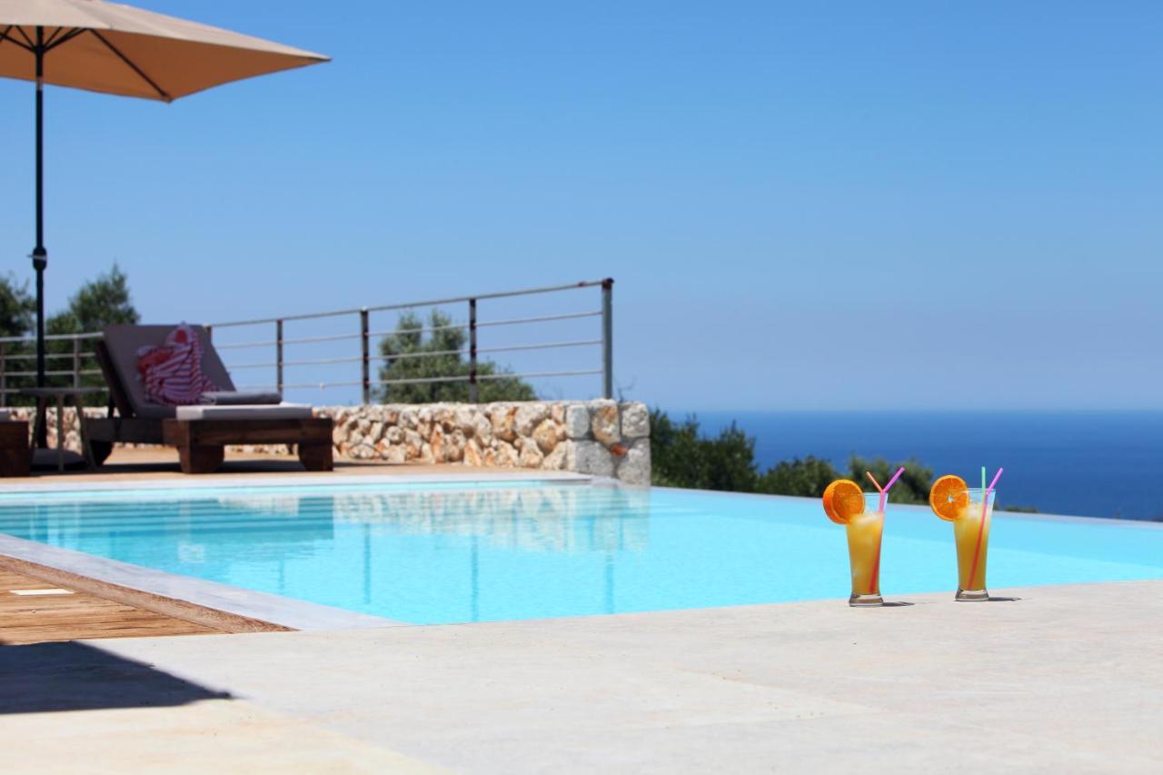 Tsakmakis Villas Luxury- Panoramic Sea View - Lefkada ซูกาเลดส์ ภายนอก รูปภาพ
