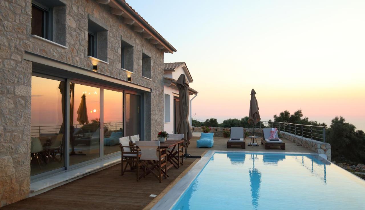Tsakmakis Villas Luxury- Panoramic Sea View - Lefkada ซูกาเลดส์ ภายนอก รูปภาพ