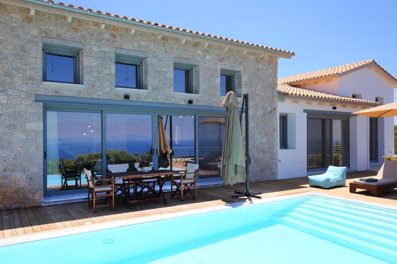 Tsakmakis Villas Luxury- Panoramic Sea View - Lefkada ซูกาเลดส์ ภายนอก รูปภาพ