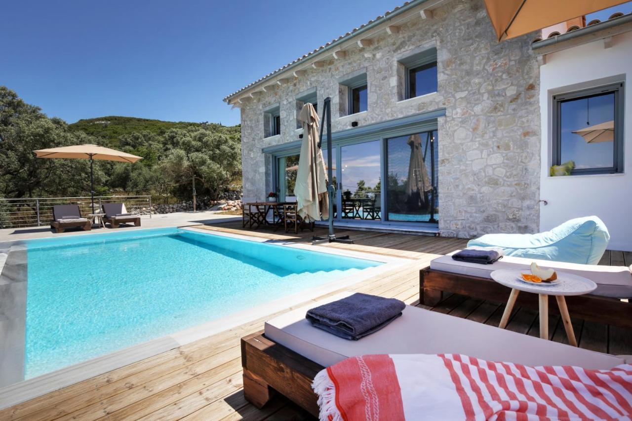 Tsakmakis Villas Luxury- Panoramic Sea View - Lefkada ซูกาเลดส์ ภายนอก รูปภาพ
