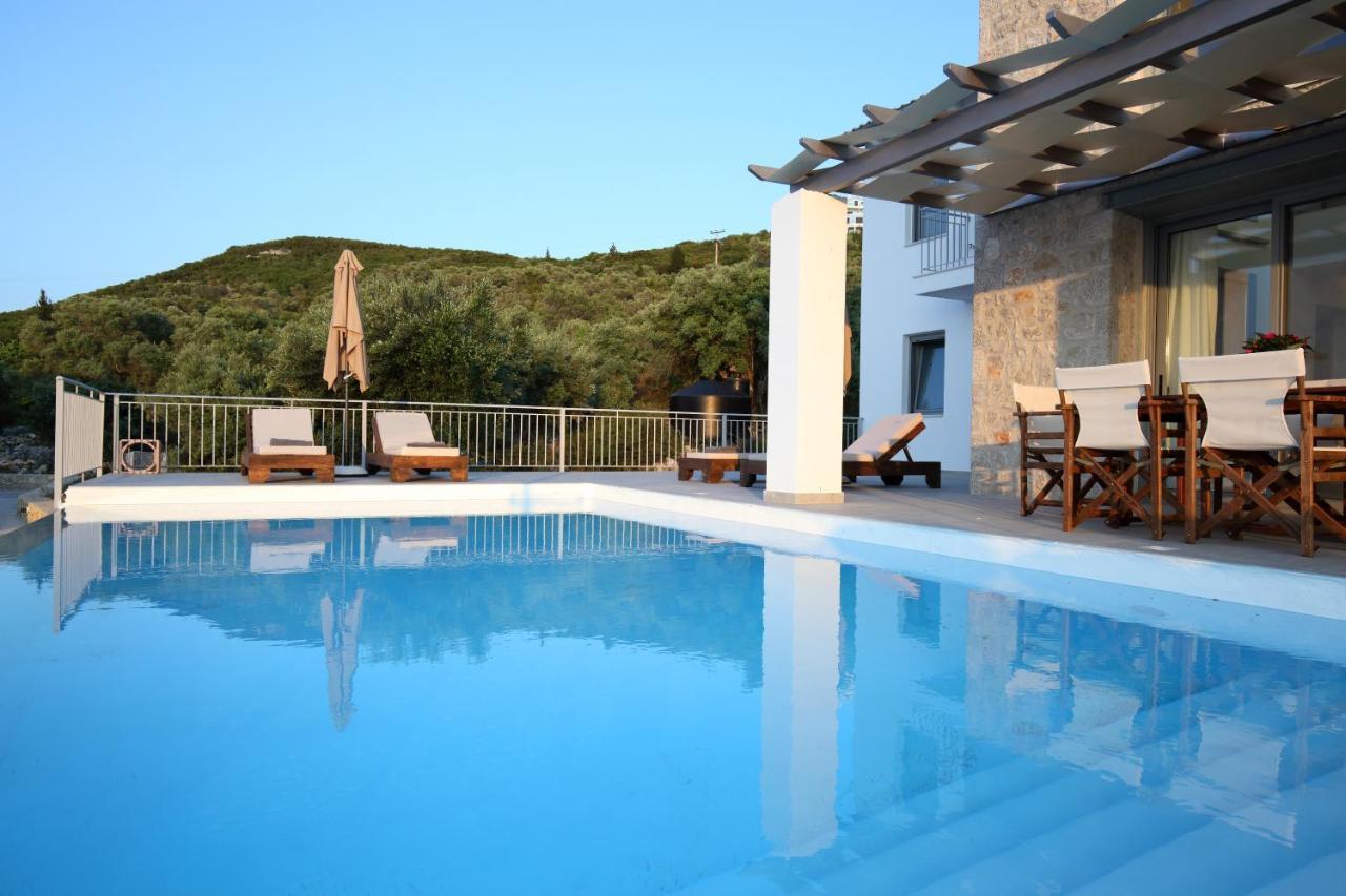 Tsakmakis Villas Luxury- Panoramic Sea View - Lefkada ซูกาเลดส์ ภายนอก รูปภาพ