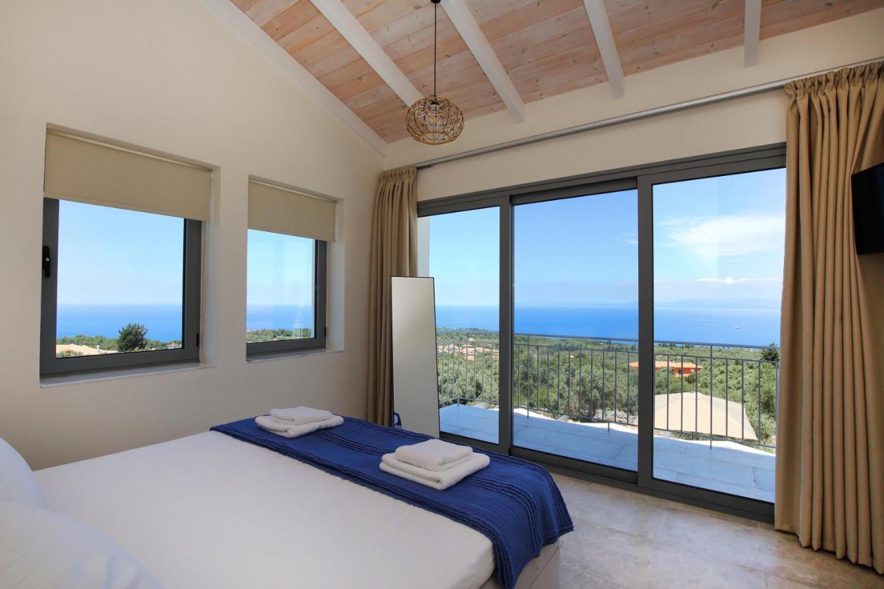 Tsakmakis Villas Luxury- Panoramic Sea View - Lefkada ซูกาเลดส์ ภายนอก รูปภาพ