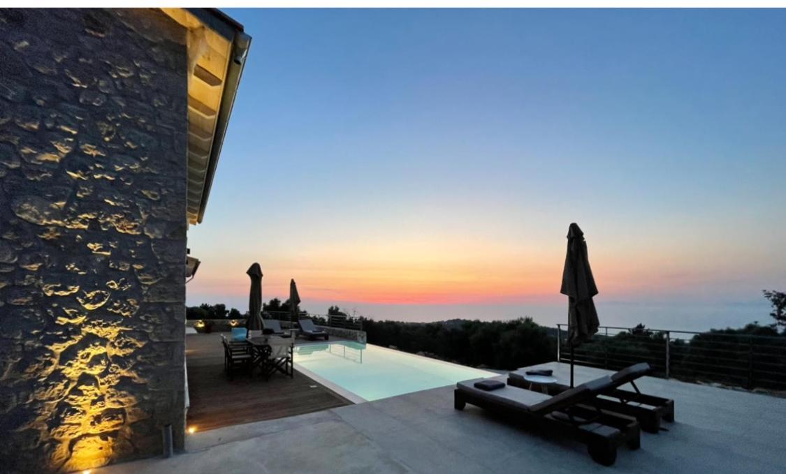 Tsakmakis Villas Luxury- Panoramic Sea View - Lefkada ซูกาเลดส์ ภายนอก รูปภาพ