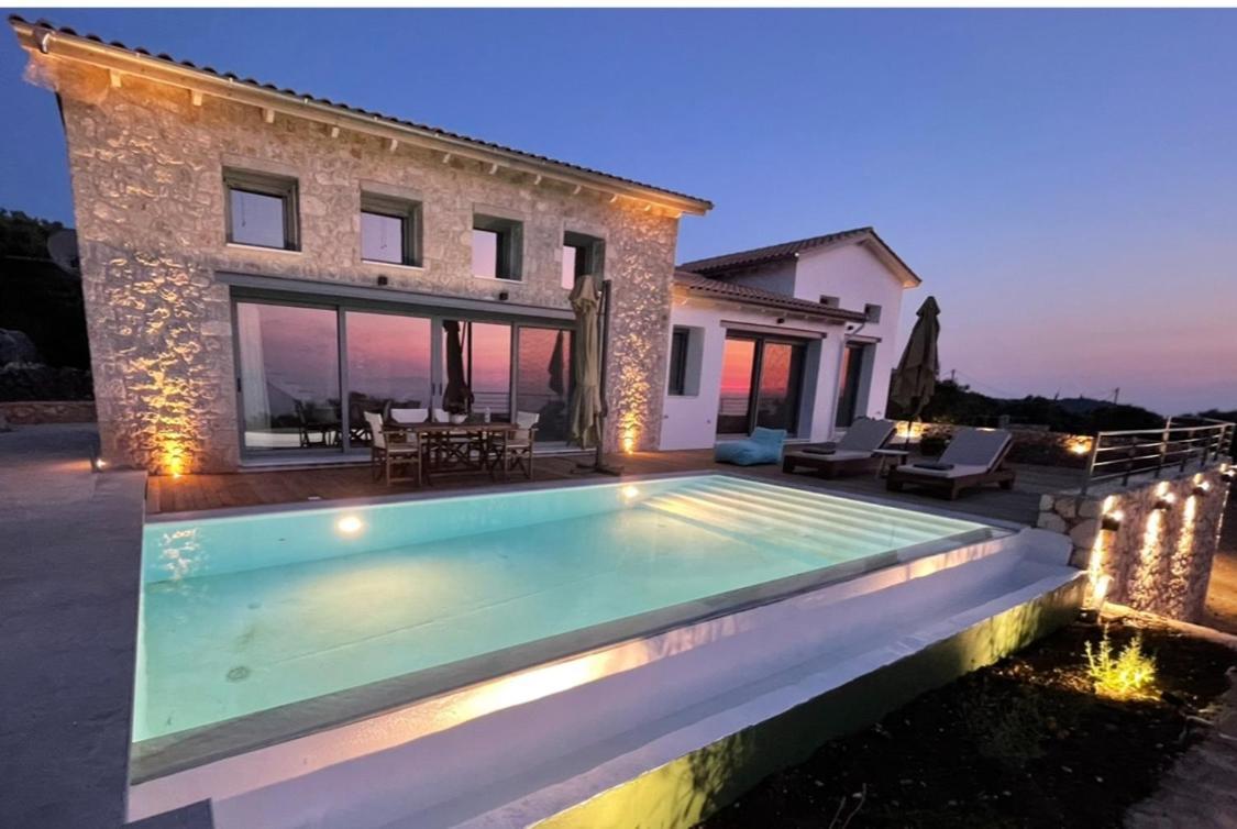 Tsakmakis Villas Luxury- Panoramic Sea View - Lefkada ซูกาเลดส์ ภายนอก รูปภาพ