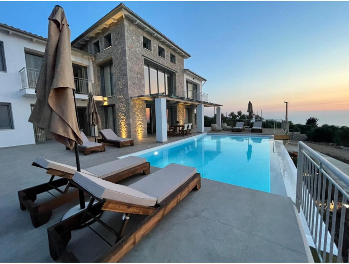 Tsakmakis Villas Luxury- Panoramic Sea View - Lefkada ซูกาเลดส์ ภายนอก รูปภาพ